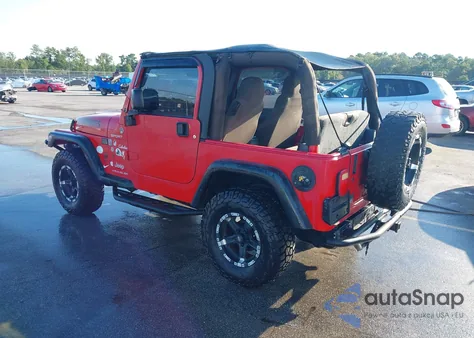 2005 Jeep Wrangler Sport из США, поврежденный, VIN 1J4FA49S55P313606